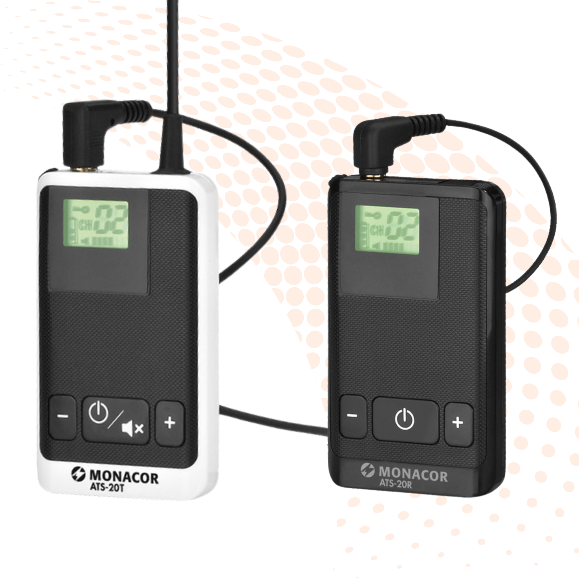 1-Way 100m 16 Channel System Monacor ATS-20