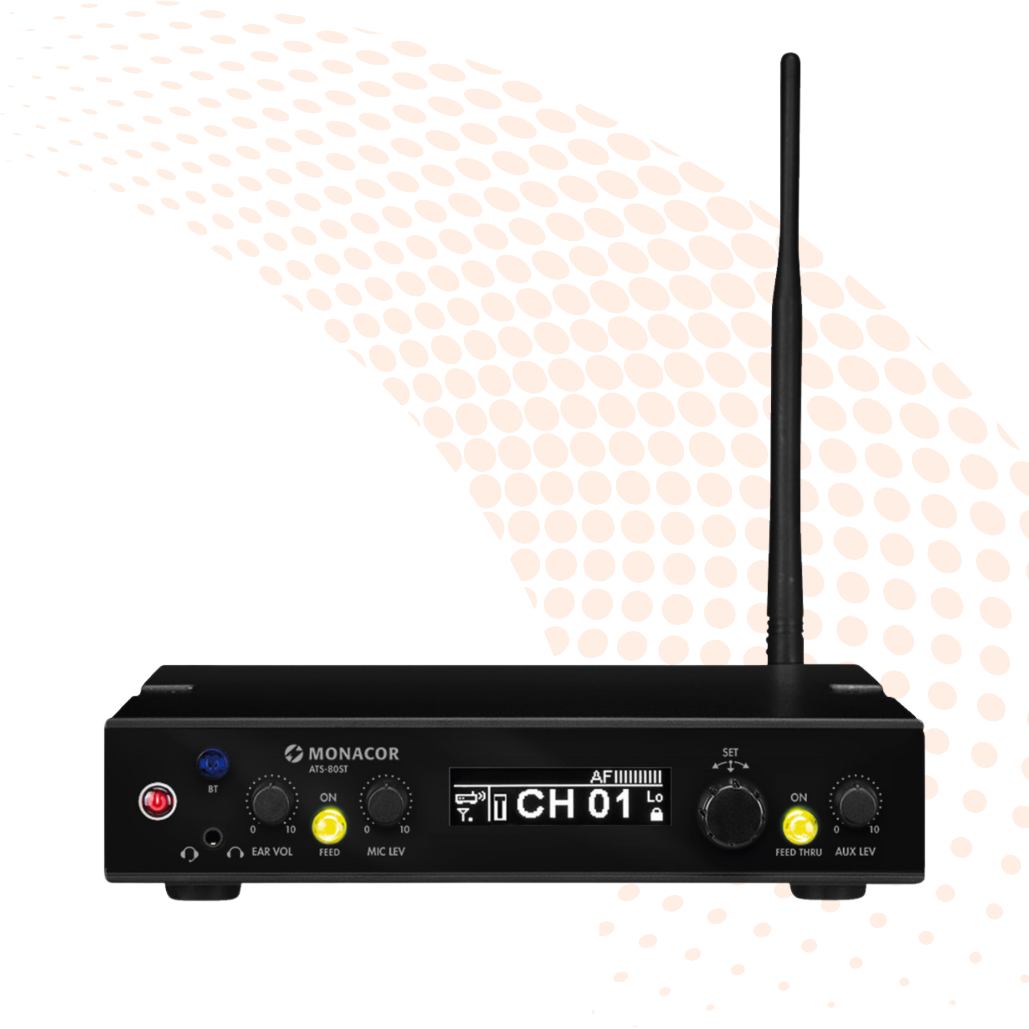 Monacor ATS-80ST 2-Way Fixed Transmitter