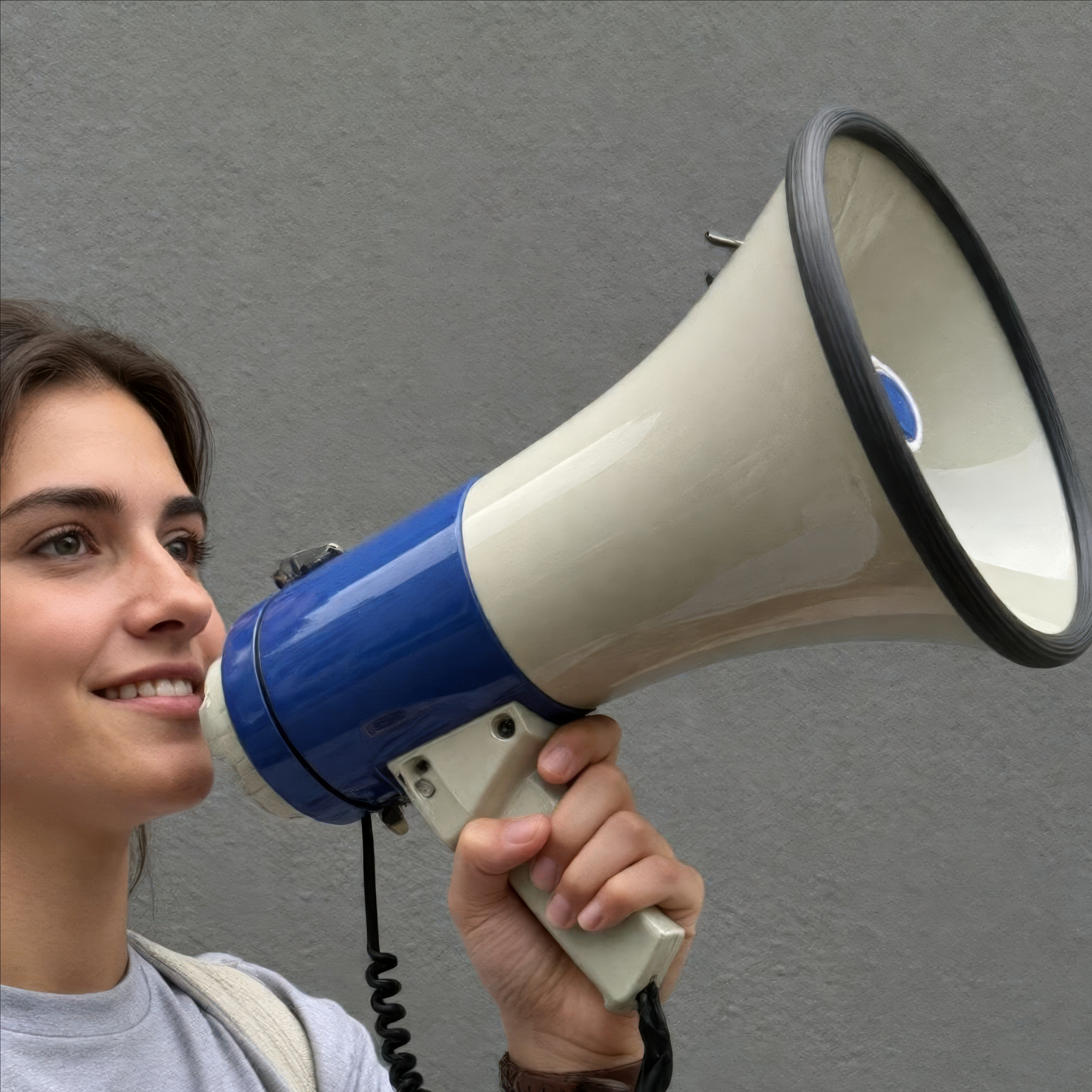 Megaphone With Siren & Handheld Microphone 25W