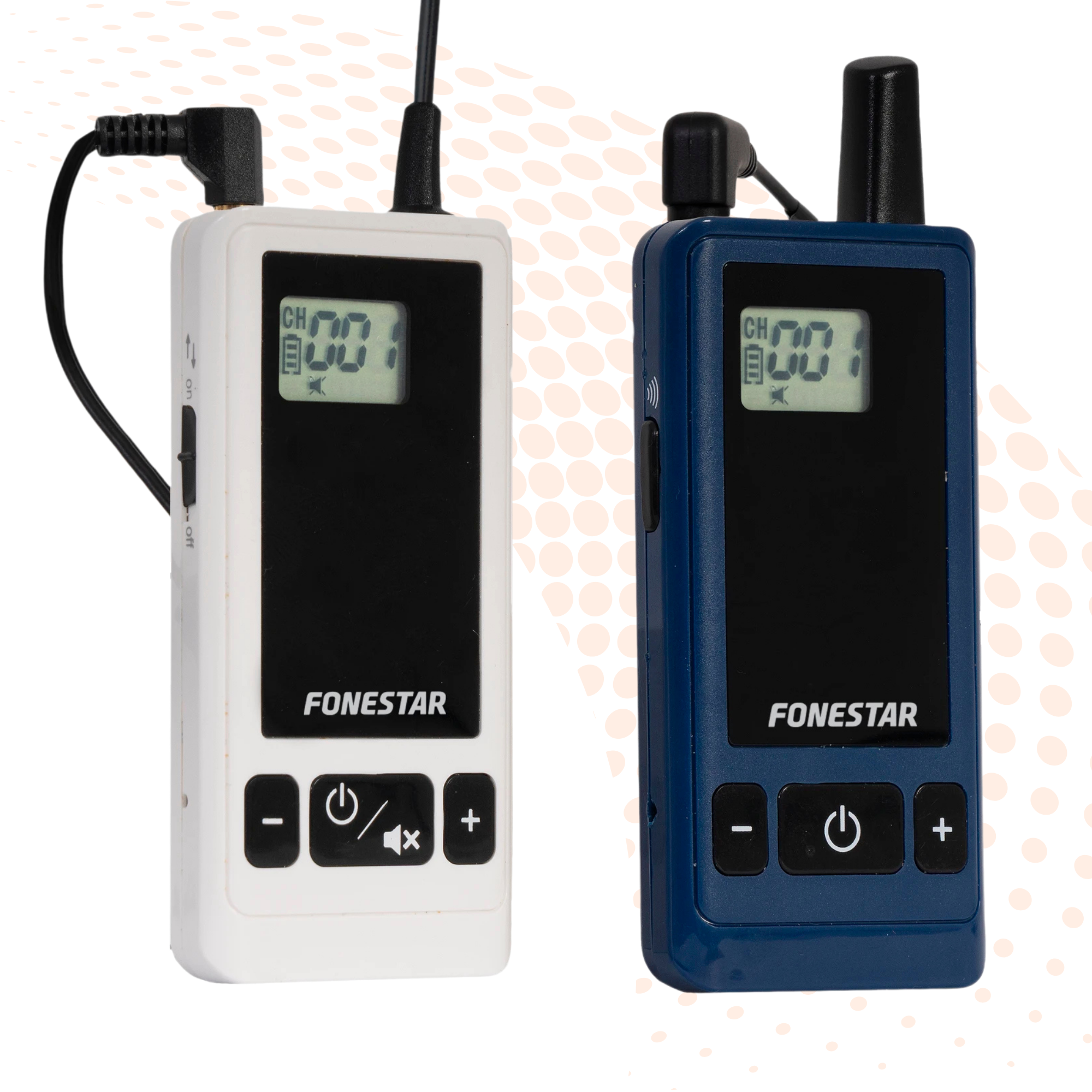 2-Way 100m 18 Channel System Fonestar TOUR-200