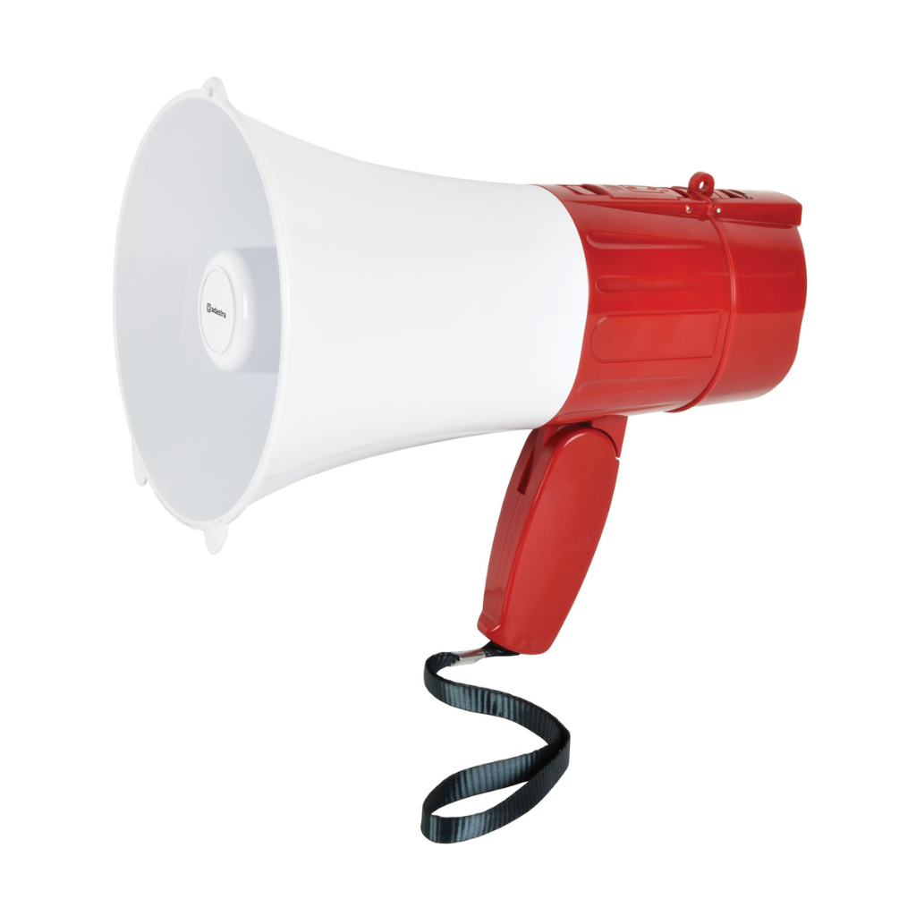 15W Rechargable Megaphone With Siren, Media Player & Bluetooth