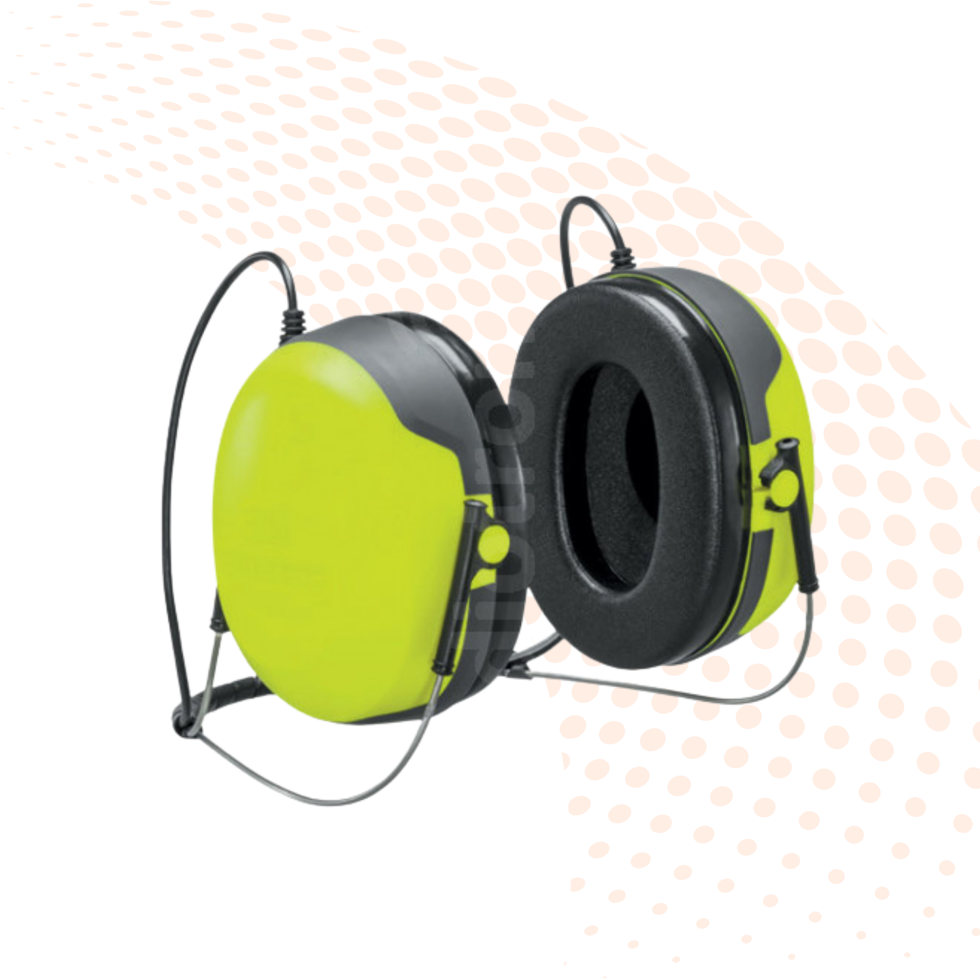 Industrial Hearing Protector Neckband Headphone with 3.5mm Connection Lead