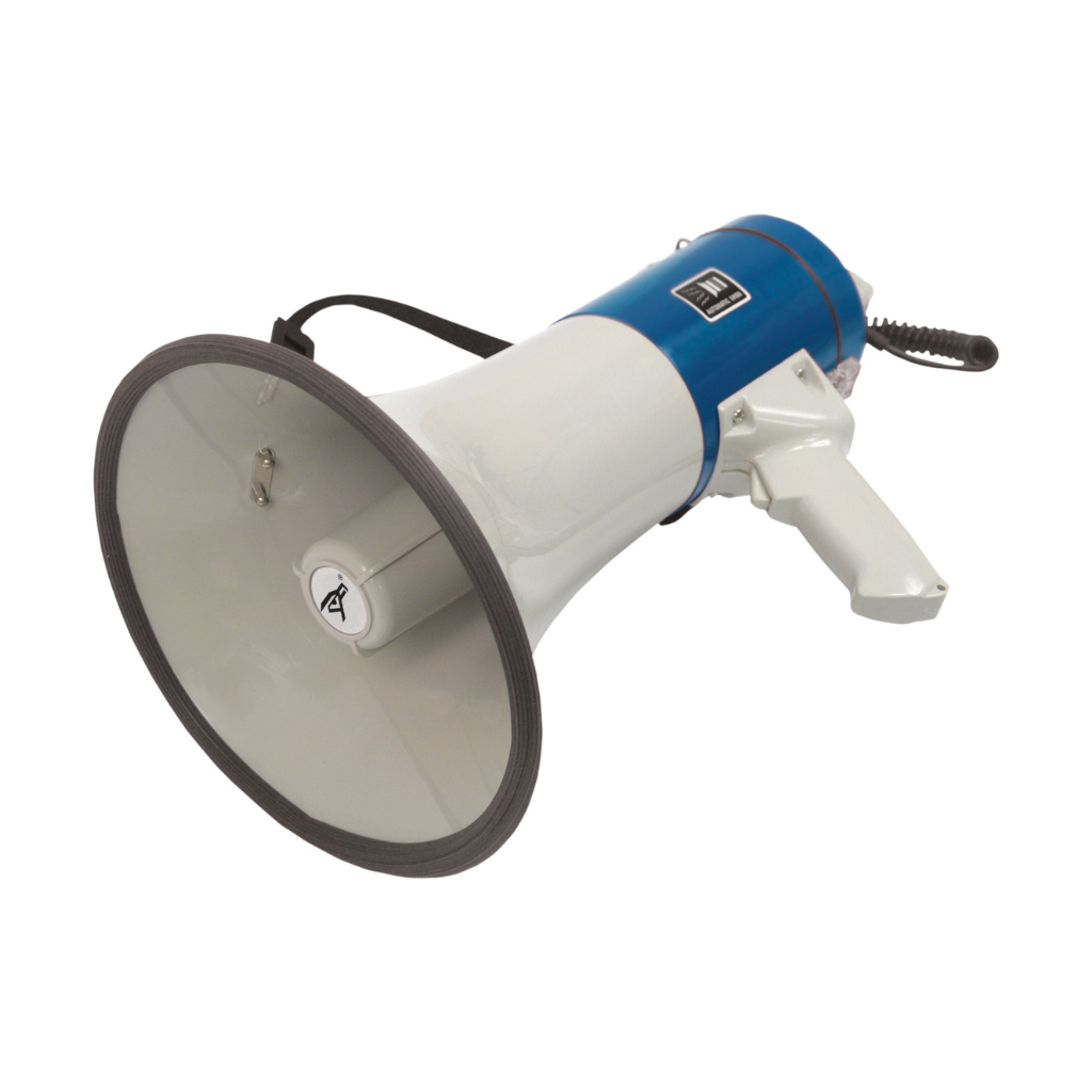 25W Megaphone With Siren & Handheld Microphone