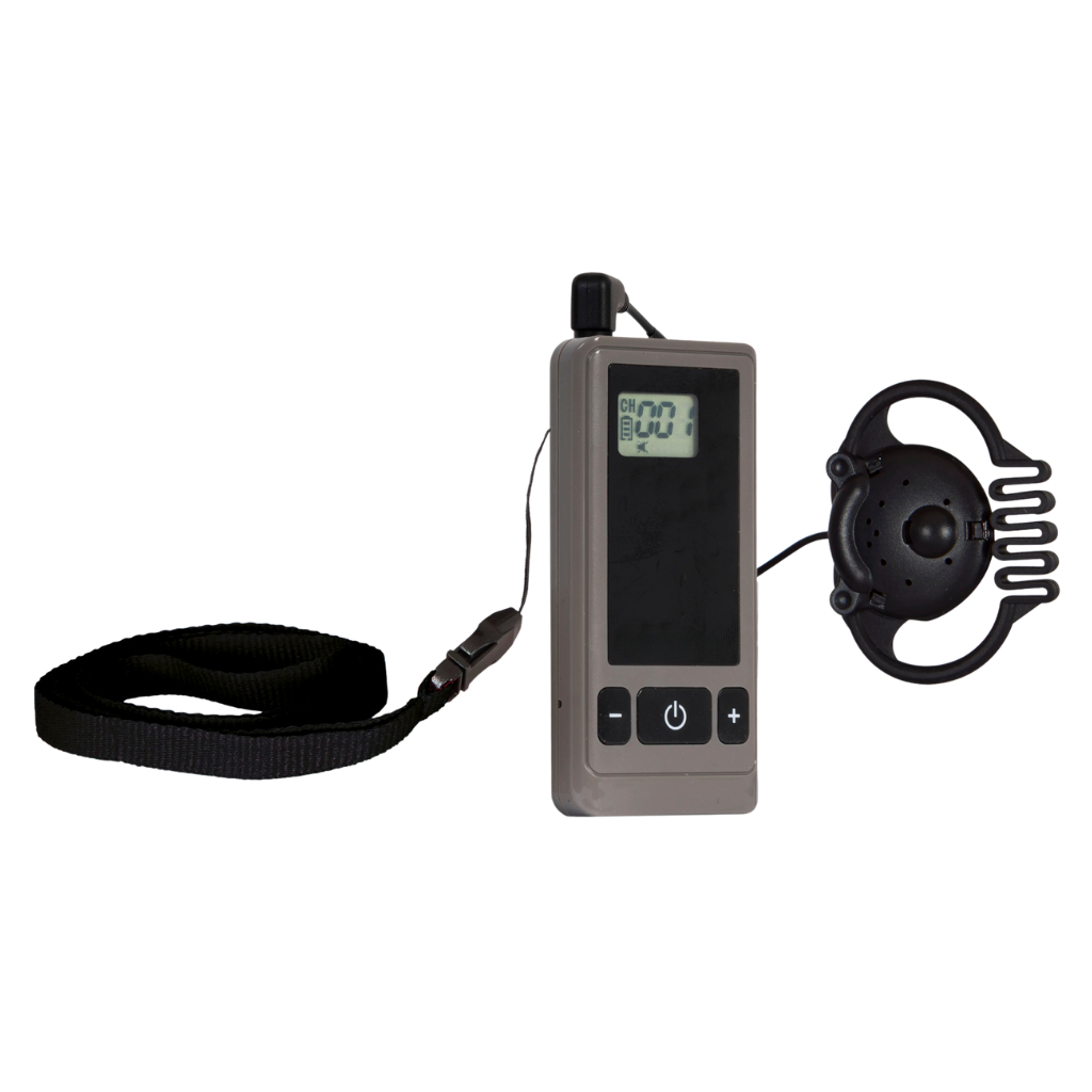 Long Range 1-Way Tour Guide Receiver – tourguidesystems.uk