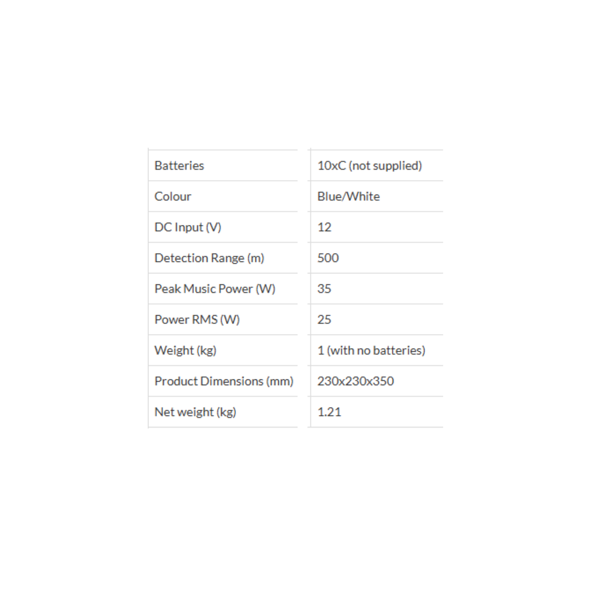 Megaphone With Siren & Handheld Microphone 35W